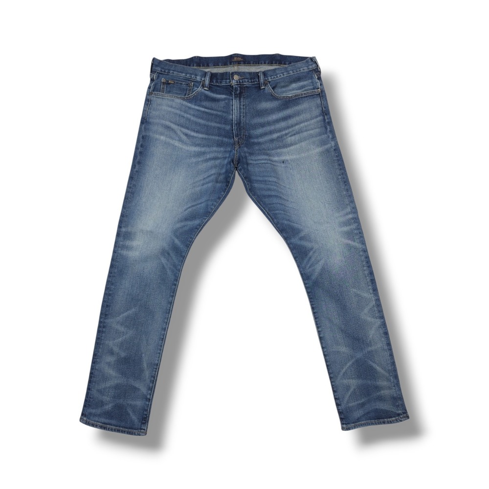 Polo Ralph Lauren Sullivan Slim Stretch Blue Denim Jeans Men's 38X34 Measures 40